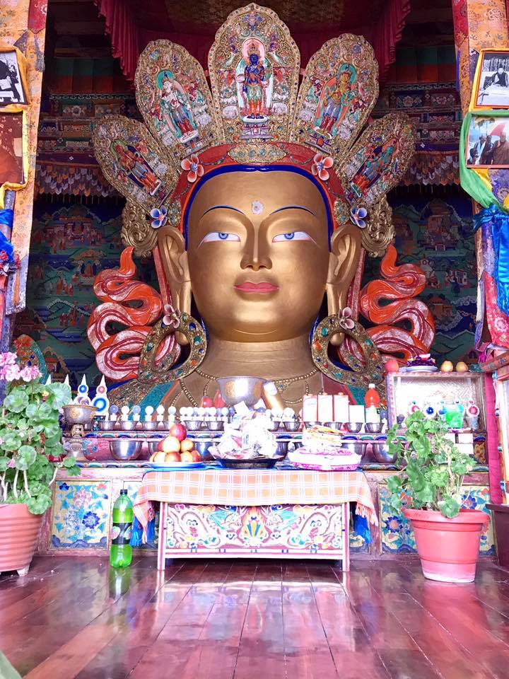 49ft. high Buddha Statue at Thikse Monastery